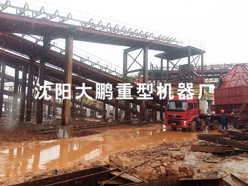 Jiangsu a large sand aggregate production line installed capacity of 3000 tons per hour